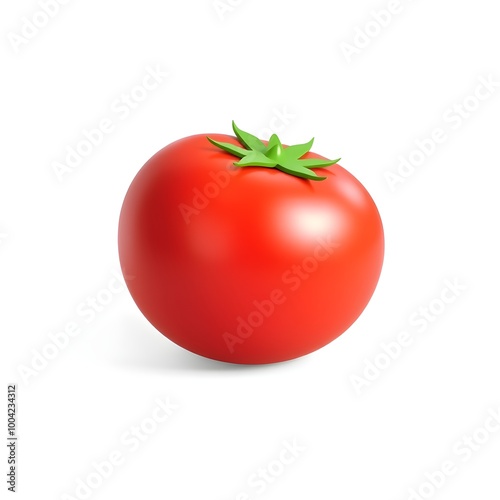 Glossy Low-Poly Tomato