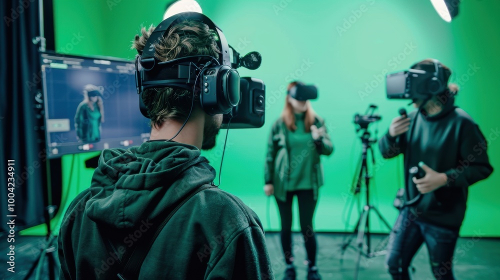 Engaging Virtual Reality Session in Studio Setting