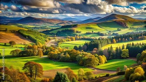 Breathtaking Landscapes of Perthshire Scotland Featuring Rolling Hills, Lush Forests, and Scenic Views