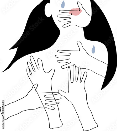 domestic violence for design concepts for banners, posters and other