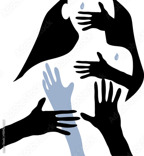 domestic violence for design concepts for banners, posters and other