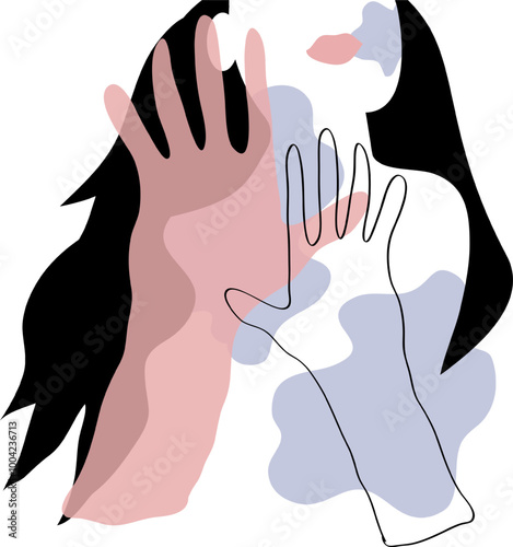 domestic violence for design concepts for banners, posters and other