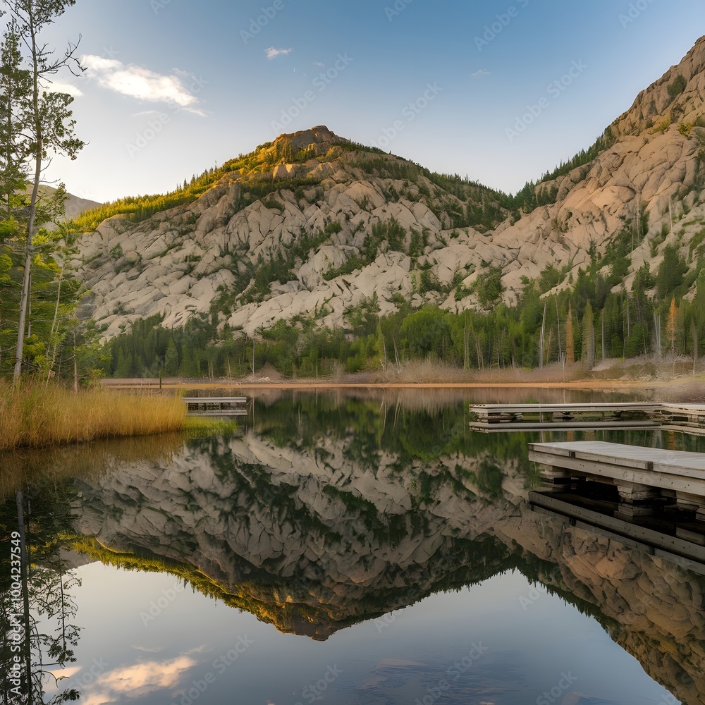 Fototapeta premium lake in the mountains