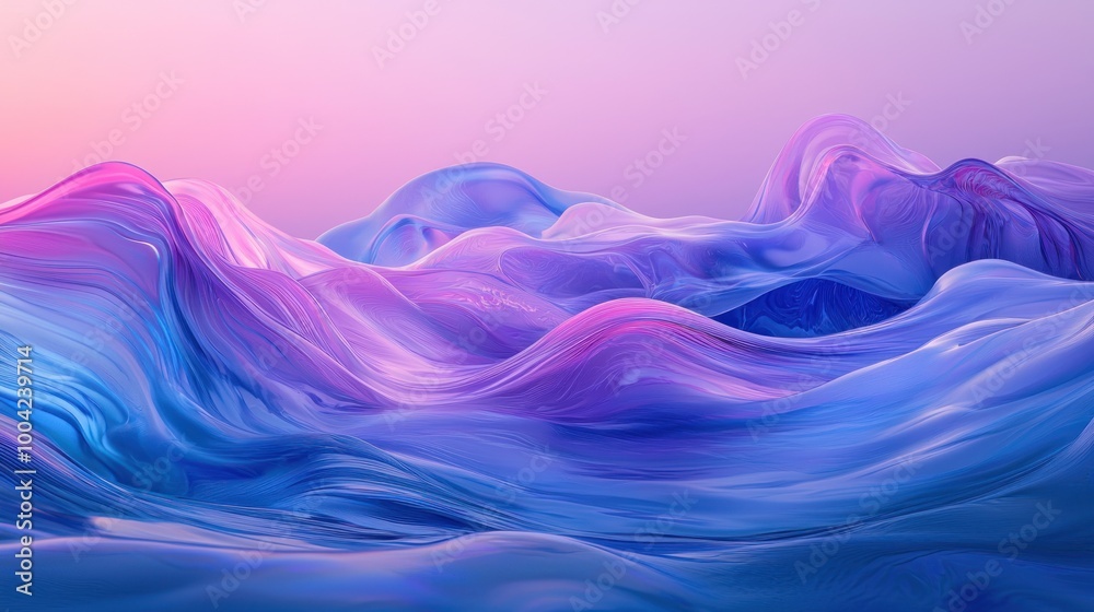 Flowing blue waves and smoke with a soft, wavy abstract pattern in a liquid-like design Flowing blue waves and smoke with a soft, wavy abstract pattern in a liquid-like design
