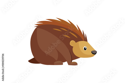  cute Porcupine vector art illustration photo