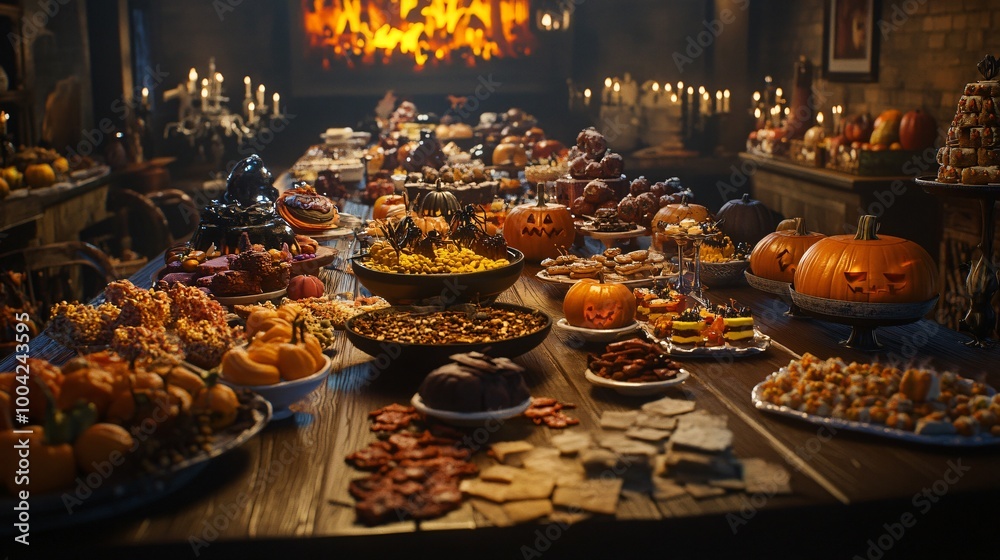 Delicious Table For Halloween Meal Delicious Table For Halloween Meal