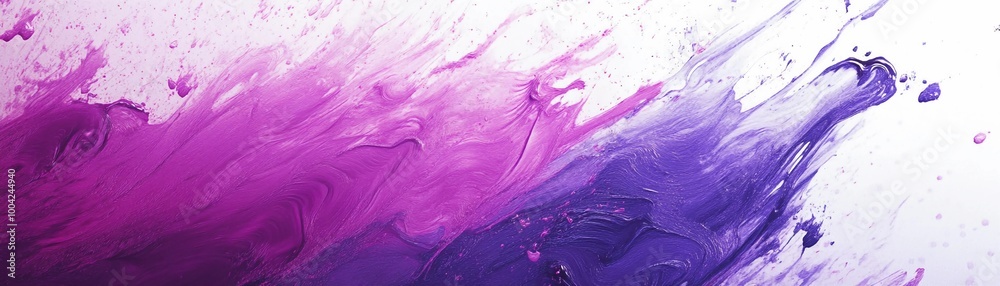Splash Paint, Splattered, dynamic strokes of purple and pink paint, abstract background