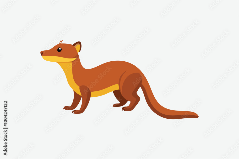Cute Mongoose vector art illustration Cute Mongoose vector art illustration
