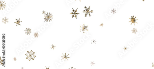 Snowflakes - Christmas Card - Snowflakes Of Paper In Frame