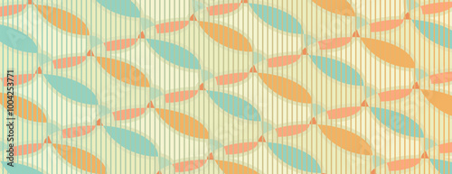 Abstract geometric pattern. Pastel tones with Illusion colors. Unique vector background.