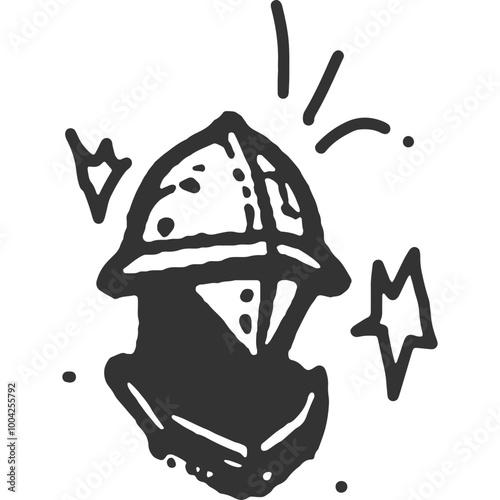 System Malfunction Vintage Illustration Vector