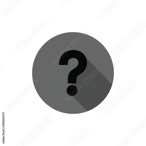 Question symbol icon logo design template isolated illustration