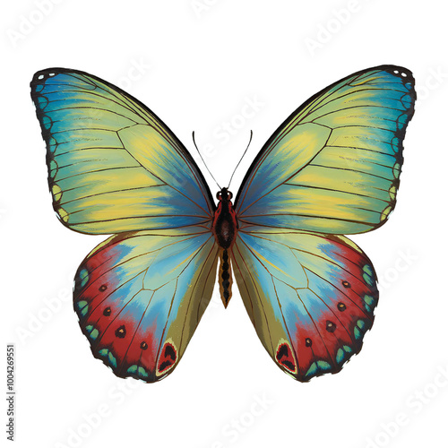 butterfly image without background. Ai generated 