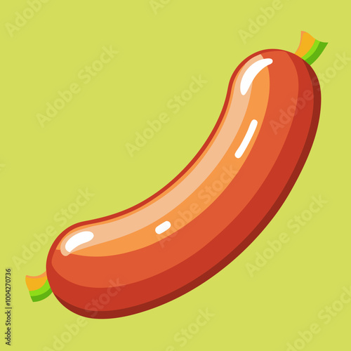 vector illustration of sausage