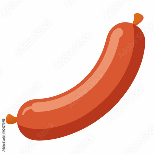 vector illustration of sausage