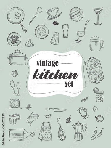 kitchen vector set