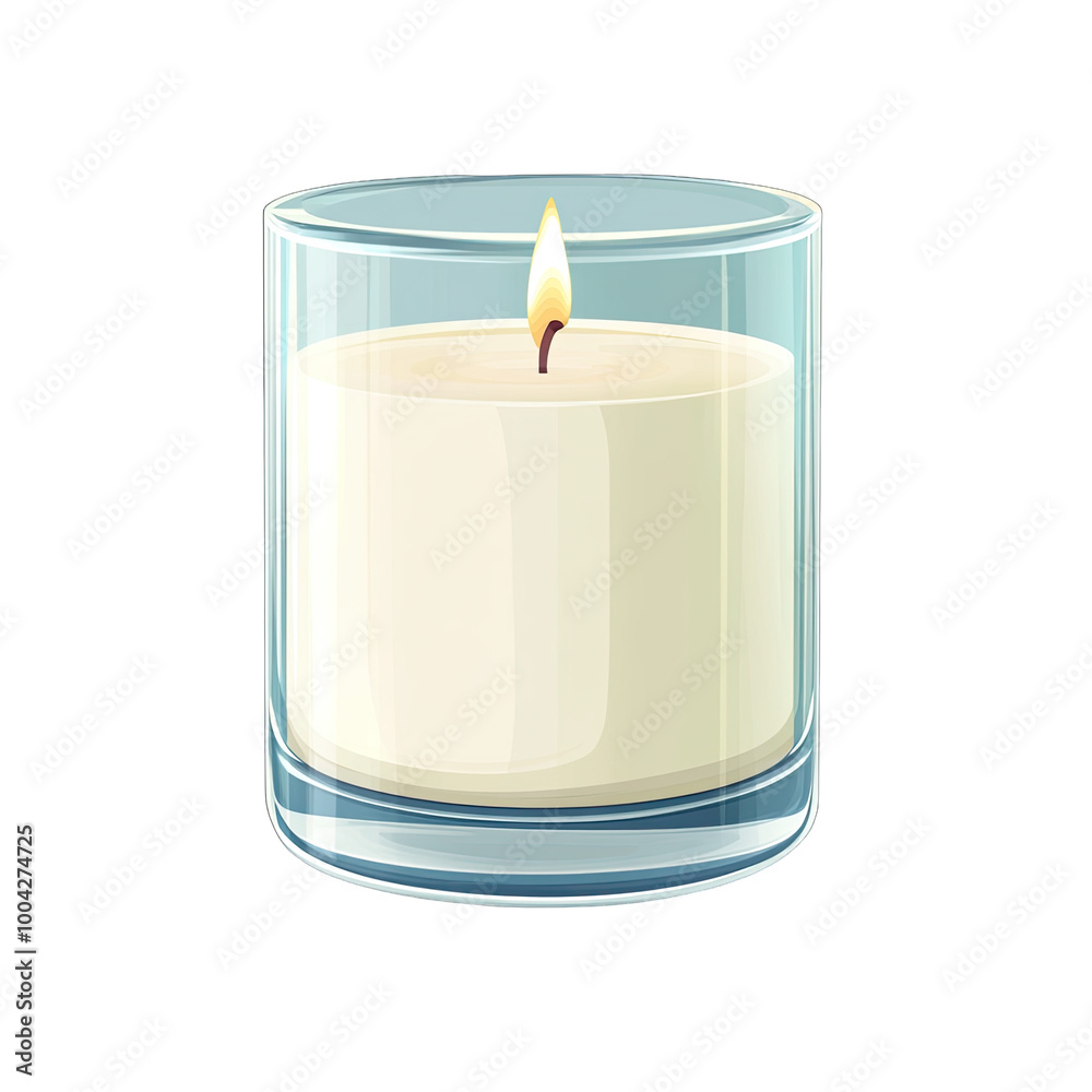 candle in glass candle in glass