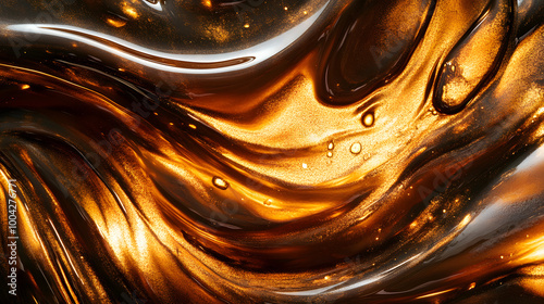 Swirling Liquid Bronze photo