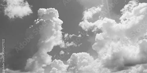 Black cloud and thunderstorm before rainy, Dramatic black clouds and dark sky.