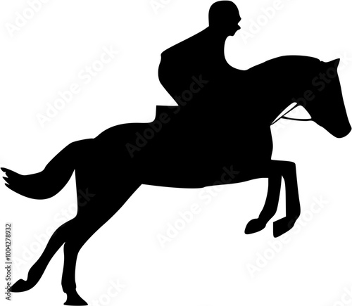 equestrian sport silhouette

