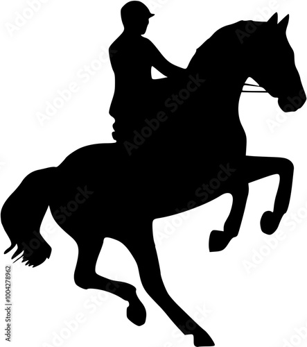 equestrian sport silhouette
