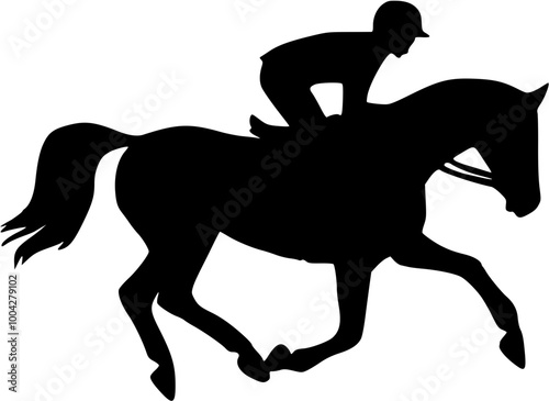 equestrian sport silhouette
