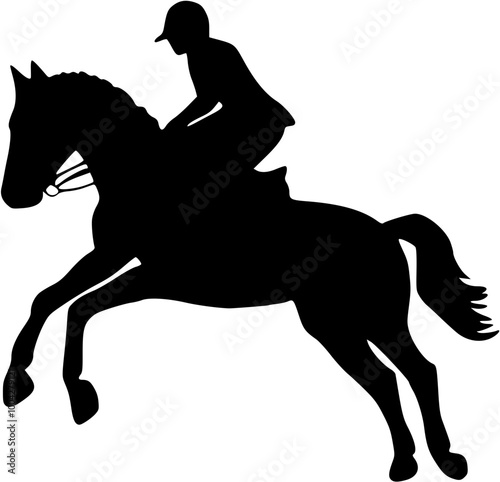 equestrian sport silhouette
