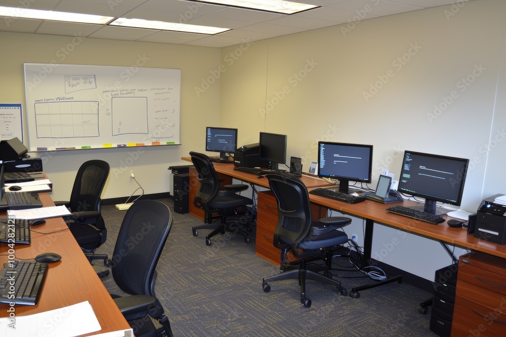 Modern Tech Workspace for Collaborative Work Modern Tech Workspace for Collaborative Work