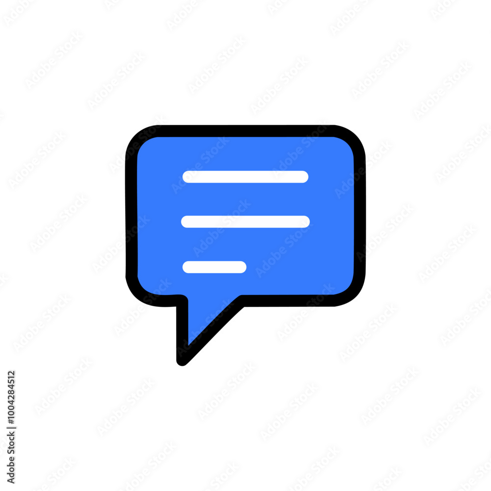 Chat icon. Speech bubble icon. Talk symbol. Vector illustration. Chat icon. Speech bubble icon. Talk symbol. Vector illustration.