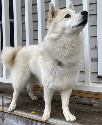 Norwegian Buhund dog  photo