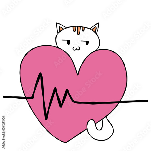 heart with stethoscope