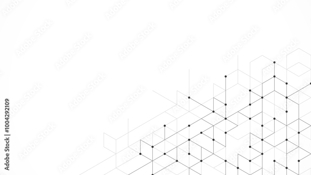 © Kingline - Creative idea of modern design with abstract geometric background. Minimalistic vector texture with linear pattern