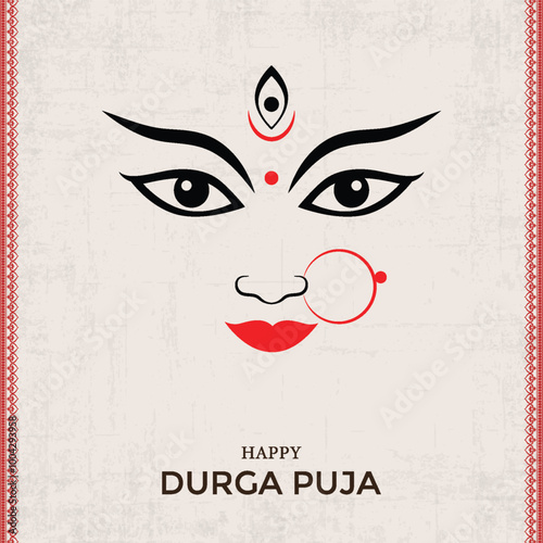 Durga Puja, Happy Durga Puja, Subha Saradiya, Durga Puja Banner, Maa Durga, Maa Durga Face, Durga Puja Banner, Sale, Offer, Maa, Durga Face, frame. border, Goddess, Durga. tag,    
