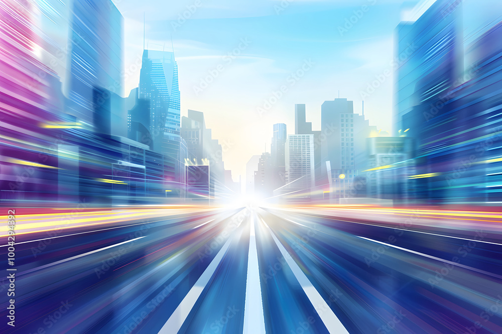 Roads and technological lines to the city Roads and technological lines to the city