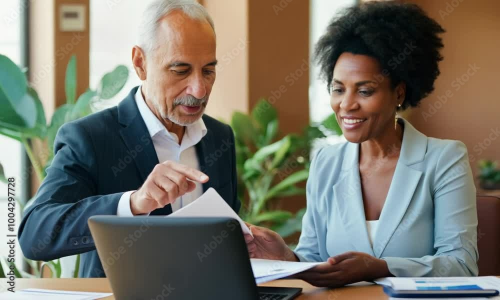 Low Angle Shot of Business People Working Together Low Angle Shot of Business People Working Together