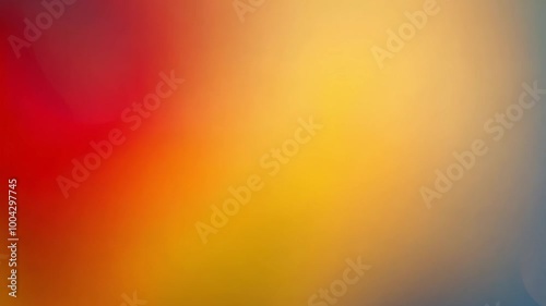 Peaceful soft gradient abstract background in red yellow and blue