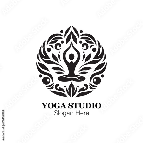 creative yoga logo design