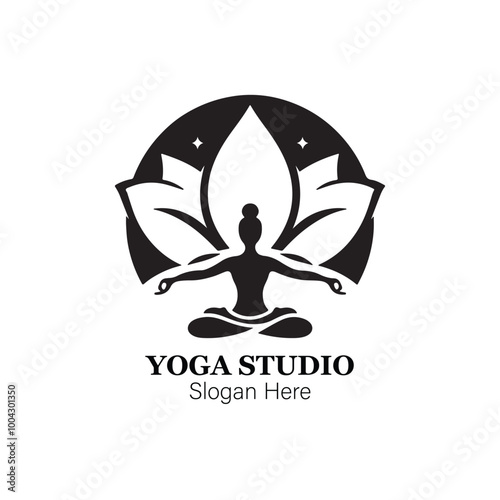 creative yoga logo design