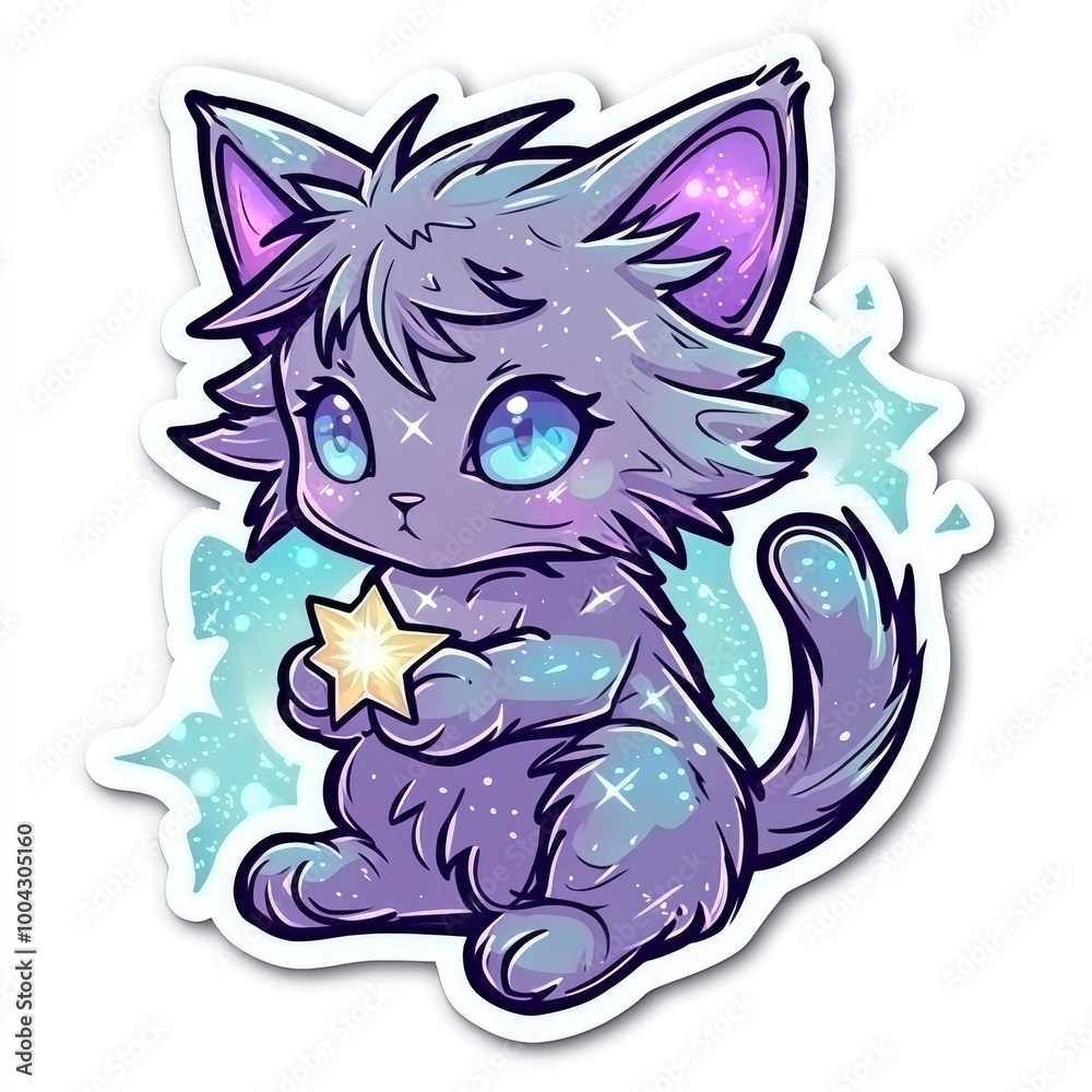 Cute Kitten Holding A Star Cute Kitten Holding A Star