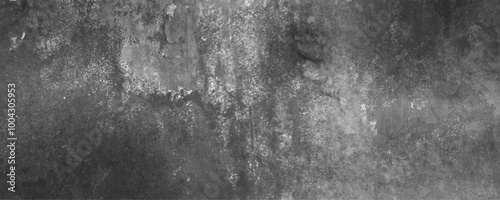 Dark grey abstract concrete wall grunge texture stain wall cracks papercut decorative vintage wall background.