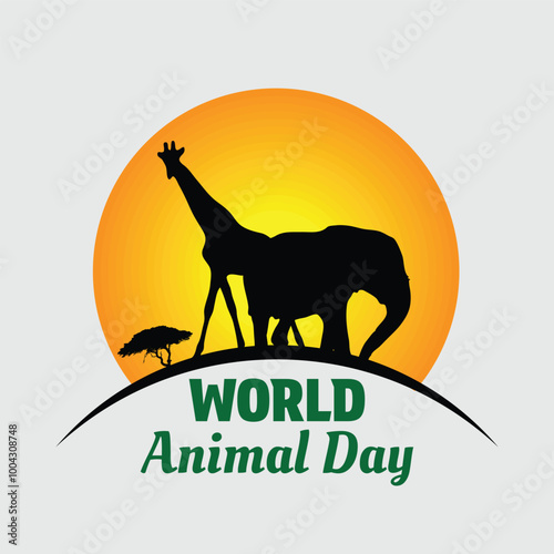 design for world animal day awareness