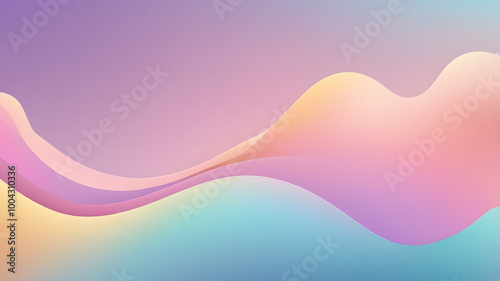 Pastel Wave Abstract Background 