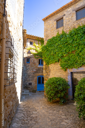 Streets of the town of Peratallada