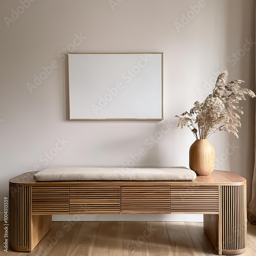 Home interior poster mock up