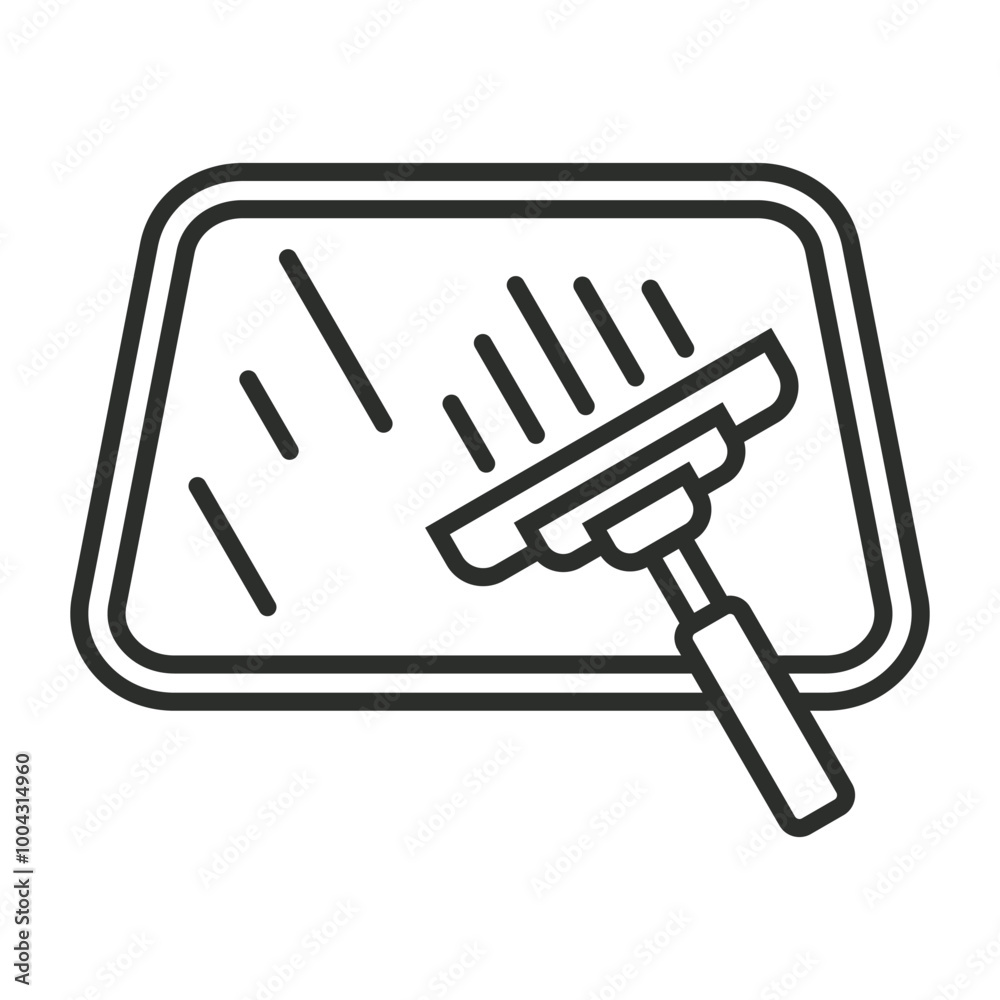 Window icon, Car wash symbol outline icon, editable vector illustration and transparent graphic element. Isolated on white background Window icon, Car wash symbol outline icon, editable vector illustration and transparent graphic element. Isolated on white background