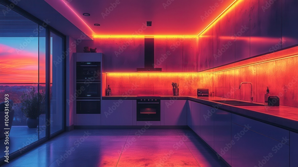 smart kitchen equipped with aidriven appliances including a voicecontrolled oven illustrating the convergence of technology and home comfort in a contemporary setting smart kitchen equipped with aidriven appliances including a voicecontrolled oven illustrating the convergence of technology and home comfort in a contemporary setting