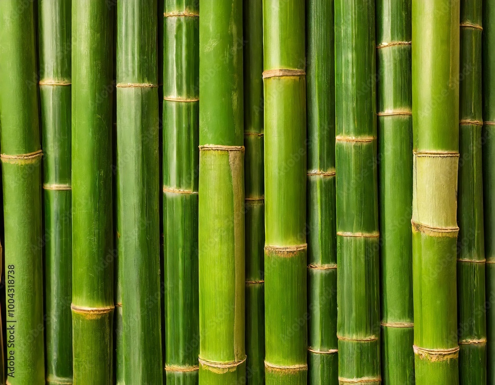 Fototapeta premium Bamboo culms forest closeup texture background