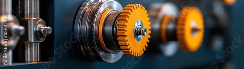 Friction and wear calculations for designing bearings and shafts in industrial machinery, engineering calculations, mechanical components photo