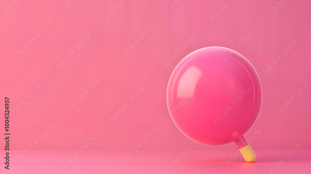 Fototapeta premium Slogan Icon Advertising Design 3D