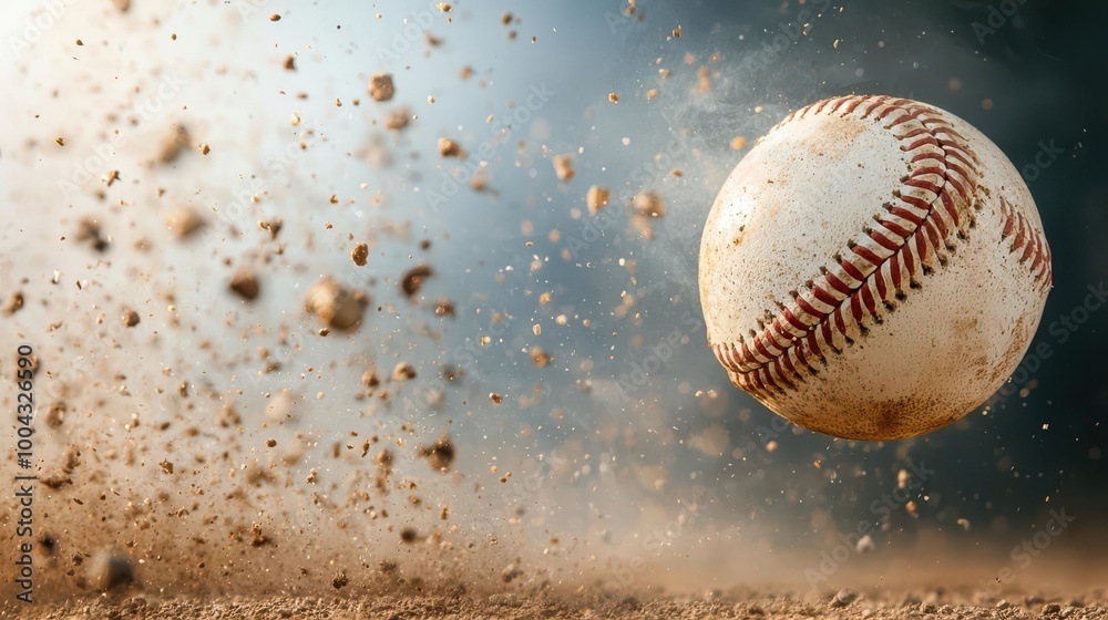 Batter midswing as the baseball soars through the air in a thrilling tournament, baseball, tournament, action Batter midswing as the baseball soars through the air in a thrilling tournament, baseball, tournament, action